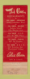 Matchbook Cover - Ted Owen Restaurants Los Angeles CA
