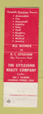Matchbook Cover - Littlejohn Real Estate Colorado Springs