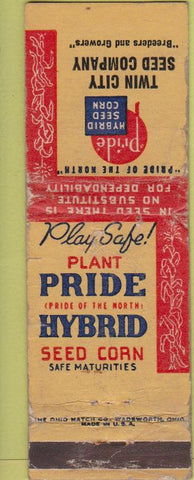 Matchbook Cover - Twin City Seed Co POOR