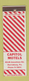 Matchbook Cover - Capitol Motels Harrisburg PA