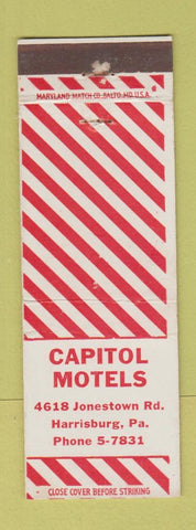 Matchbook Cover - Capitol Motels Harrisburg PA