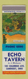 Matchbook Cover - Echo Tavern Sandusky OH