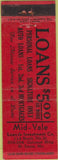 Matchbook Cover - Mid Vale Loan St Louis MO 30s