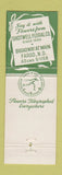 Matchbook Cover - Shotwell Floral Flowers Fargo ND FTD
