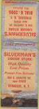 Matchbook Cover - Wilverman's Liquor Store Syracuse NY WORN
