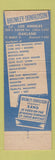 Matchbook Cover - Brumley Donaldson Los Angeles Oakland CA