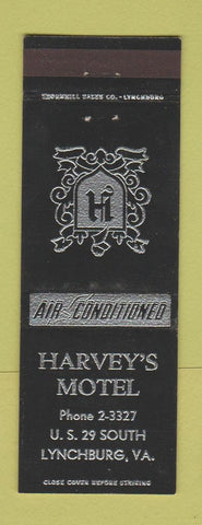 Matchbook Cover - Harvey's Motel Lynchburg VA