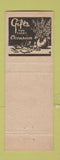 Matchbook Cover - Laughlin's Flowers Gifts Flagstaff AZ low phone #