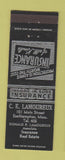 Matchbook Cover - CE Lamoureux Insurance Easthampton MA