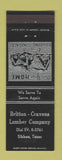 Matchbook Cover - Britton Cravens Lumber Silsbee TX