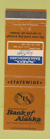 Matchbook Cover - Bank of Alaska AK