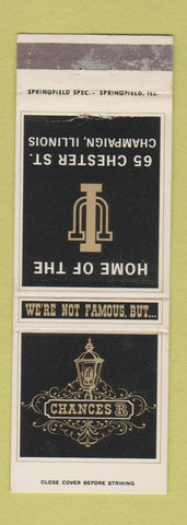 Matchbook Cover - Chanes Champaign IL WEAR