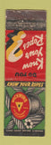 Matchbook Cover - Wickwire Wire Roap feature WORN
