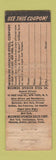 Matchbook Cover - Wickwire Wire Roap feature WORN
