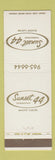 Matchbook Cover - Sunset 44 Restaurant St Louis MO
