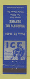 Matchbook Cover - Wright's Ice Service Winter Haven FL