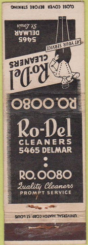 Matchbook Cover - Ro Del Cleaners ST Louis MO
