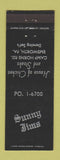 Matchbook Cover - Sunny Jims Emsworth GA restaurant