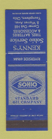 Matchbook Cover - Kenny's Sohio oil gas Youngstown OH