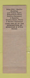 Matchbook Cover - Cady's Corners Feed Store Fraser MI