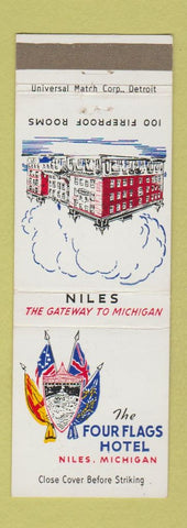 Matchbook Cover - Four Flags Hotel Niles MI