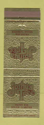 Matchbook Cover - Joshua Tree Restaurant McLean VA