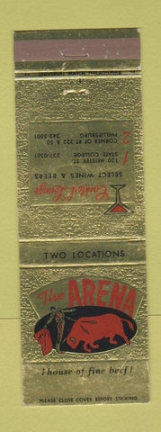 Matchbook Cover - The Arena State College Phillipsburg PA