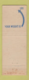 Matchbook Cover - Yale Weight Printer Philadelphia PA WORN