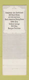 Matchbook Cover - Dearborn Inn Colonial Homes Dearborn MI