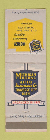 Matchbook Cover - Morey Insurance Agency Traverse City MI