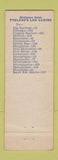 Matchbook Cover - Tyelene's Log Cabins Restaurant Cooks MI