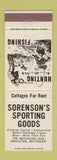 Matchbook Cover - Sorenson's Sporting Goods Grayling MI