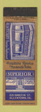 Matchbook Cover - Superior Restaurant Allentown PA WEAR