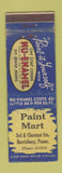 Matchbook Cover - Nu Enamel Paints Harrisburg PA WEAR