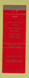 Matchbook Cover - Club Car Norwood Hingham Boston MA