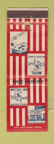 Matchbook Cover - Hotel US Grant Mattoon IL WEAR
