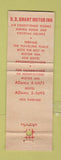 Matchbook Cover - Hotel US Grant Mattoon IL WEAR