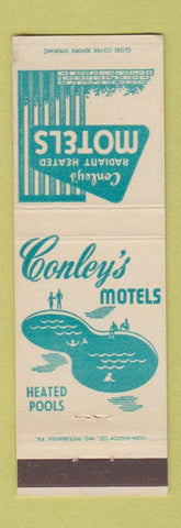 Matchbook Cover - Conley's Motels Pittsburgh Irwin PA