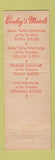 Matchbook Cover - Conley's Motels Pittsburgh Irwin PA