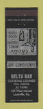 Matchbook Cover - Delta Bar Cocktail Lounge Louisville KY