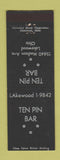 Matchbook Cover - Ten Pin Bar Lakewood OH