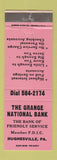 Matchbook Cover - Grange National Bank Hughesville PA PINK