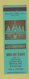 Matchbook Cover - Sho me Kort Motel Sedalia MO