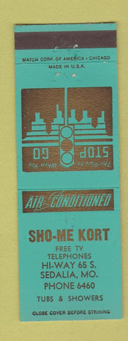 Matchbook Cover - Sho me Kort Motel Sedalia MO