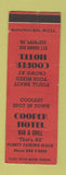 Matchbook Cover - Cooper Hotel Scranton PA RED WEAR