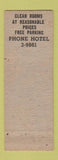 Matchbook Cover - Cooper Hotel Scranton PA RED WEAR