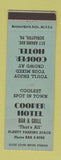 Matchbook Cover - Cooper Hotel Scranton PA BLUE WEAR