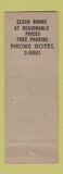 Matchbook Cover - Cooper Hotel Scranton PA BLUE WEAR
