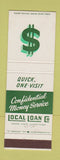 Matchbook Cover - Local Loans Skokie IL
