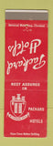 Matchbook Cover - Packard Hotels Mount Vernon OH